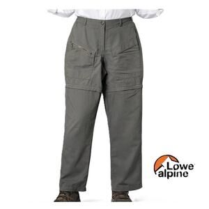 Lowe Alpine Womens Hiking Pants 29" Waist Tan Pockets Zip Away Shorts Hiking